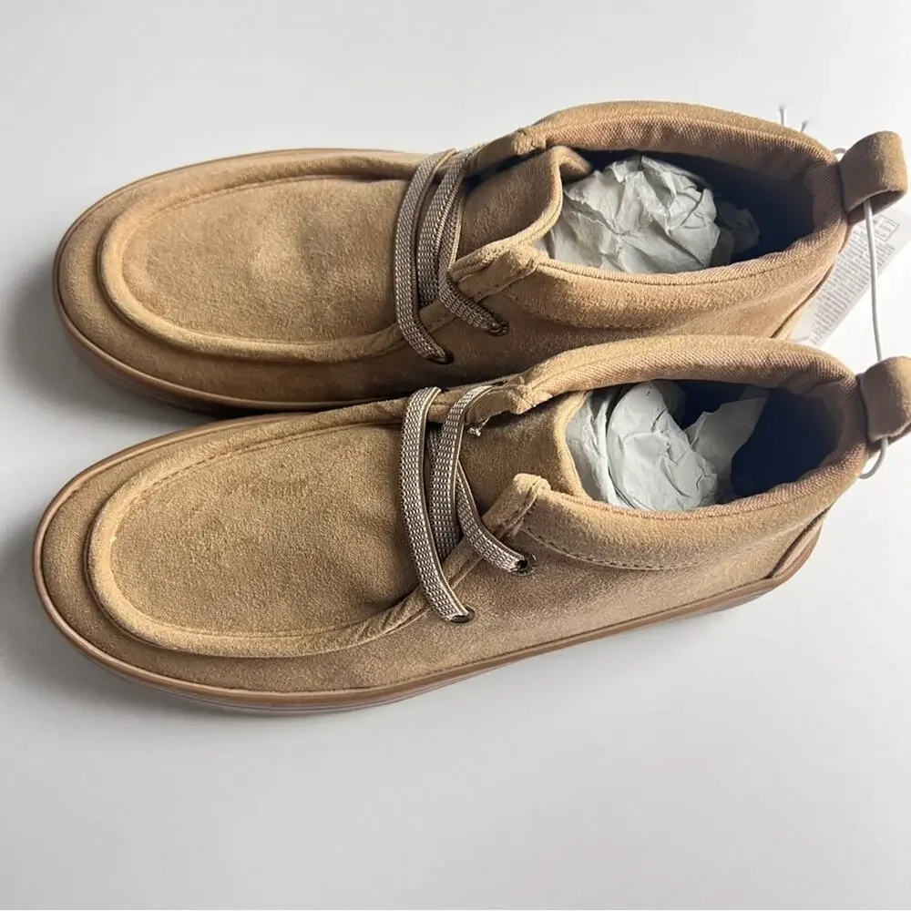 Old Navy Boy's High-Top  Acacia Koolabe Sue Faux-Suede Elastic-Lace Sneakers
